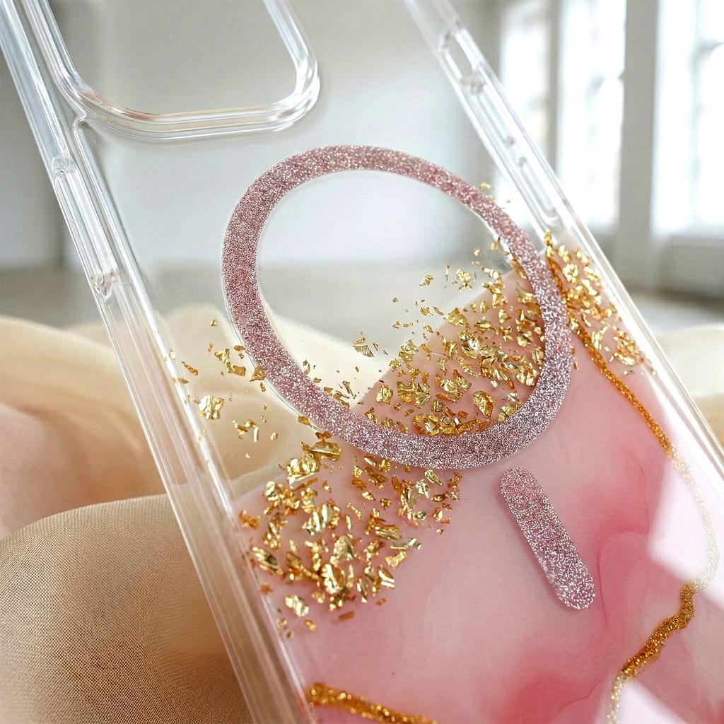 Nakładka Epoxy Mag Do Iphone 12 / 12 Pro 6,1" Różowa