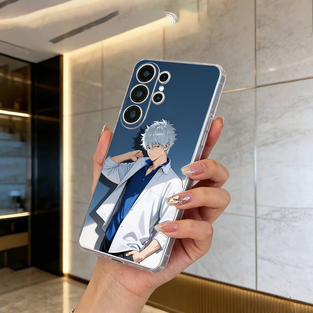 G-Gintama-Гинтоки Саката Прозрачный Мягкий Силиконовый Чехол для Телефона для Samsung S25, S24, S21, S22, S23, S30, Ultra, S20, Plus