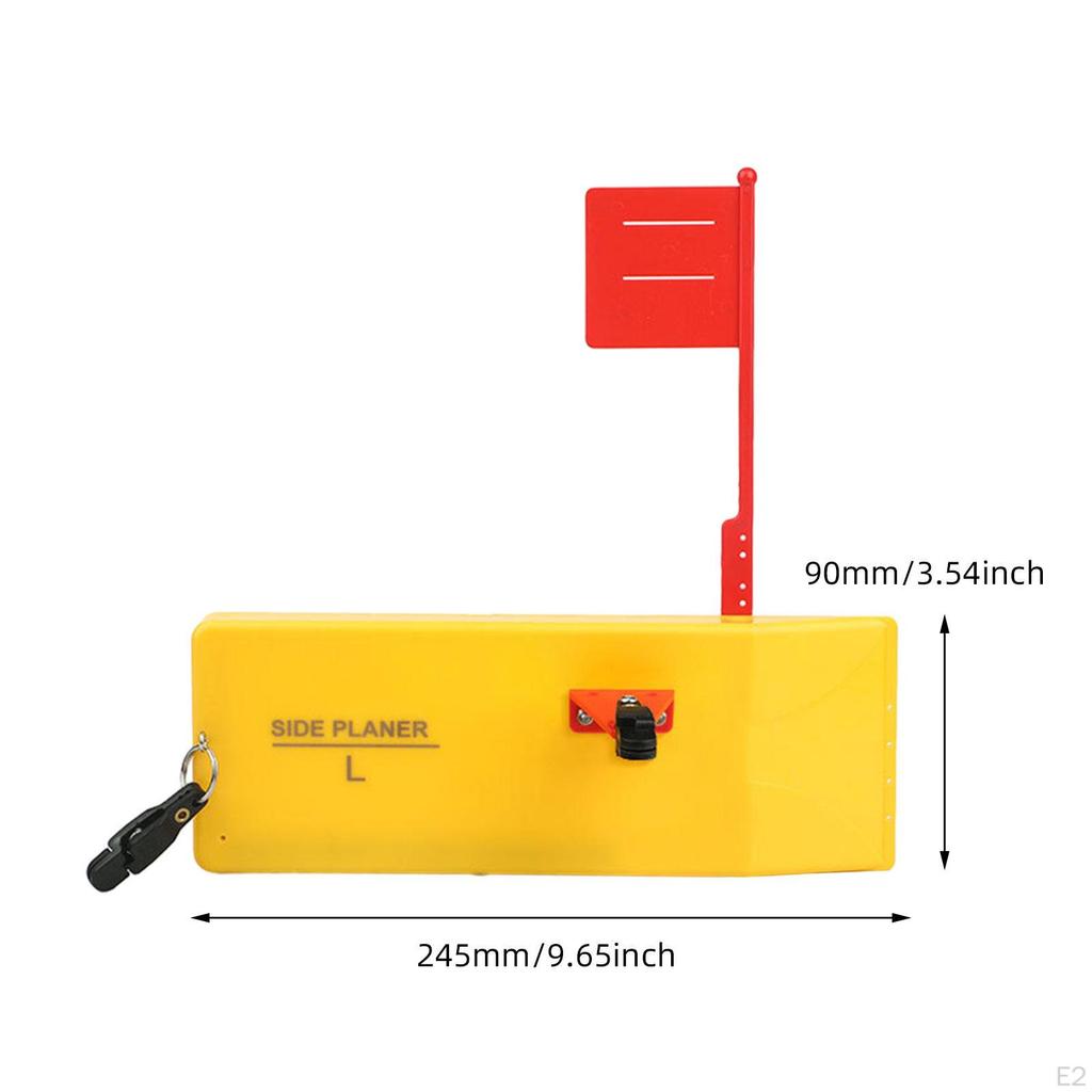 Fishing Planer Board Inline Side Clip Heavy Duty Offshore Gear Trolling River Quick Grip