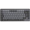 Clavier - Logitech - MX Mechanical Mini - Sans Fil - Rétroéclairé - Mécanique QWERTY - Gris