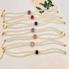 Pet Collar Adjustable gem cat Pearl Necklace Set with Diamond Elastic pet Accessories