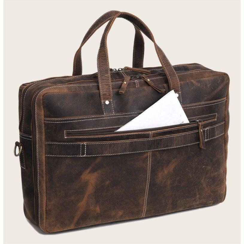 Personalized Handmade Leather Handbag Briefcase Messenger Bag Men Leather Shoulder Bag School Laptop Bag Best Travel Bag Satchel Bag GIFT