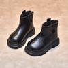Новые ботинки для мальчиков и девочек Модные и универсальные кожаные ботинки