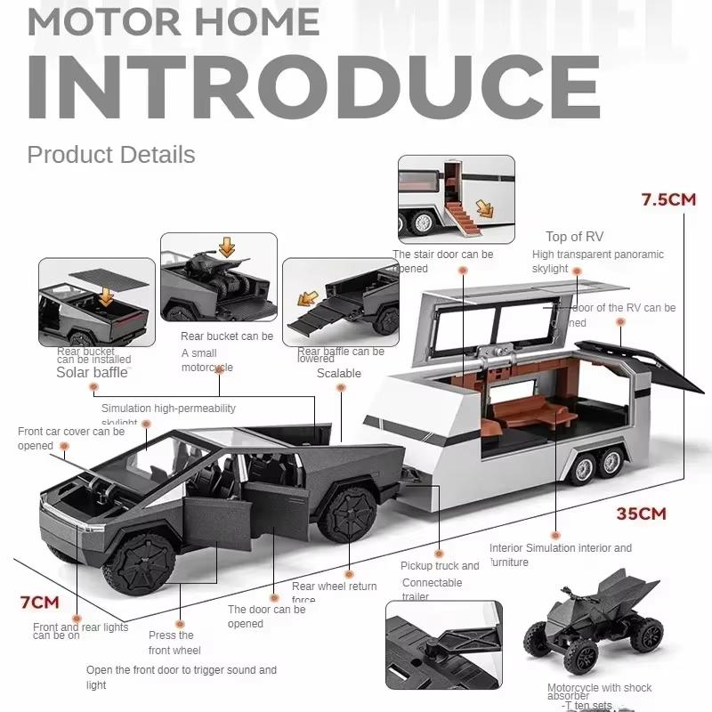 LYZRC Новая 1/32 Cyber Toy Truck Pickup Alloy Car Model Diecasts Offroad Vehicles Truck Car Model Sound Light Kids Toys Gift
