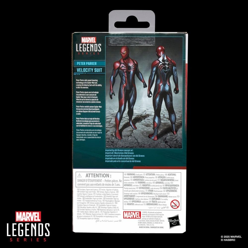 Серия Marvel Legends Gamerverse Костюм Скорости Питер Видео Коллекционная Фигурка Действия Паркер, Человек-Паук Вдохновленная Игрой 6-Дюймовая Фигурка.