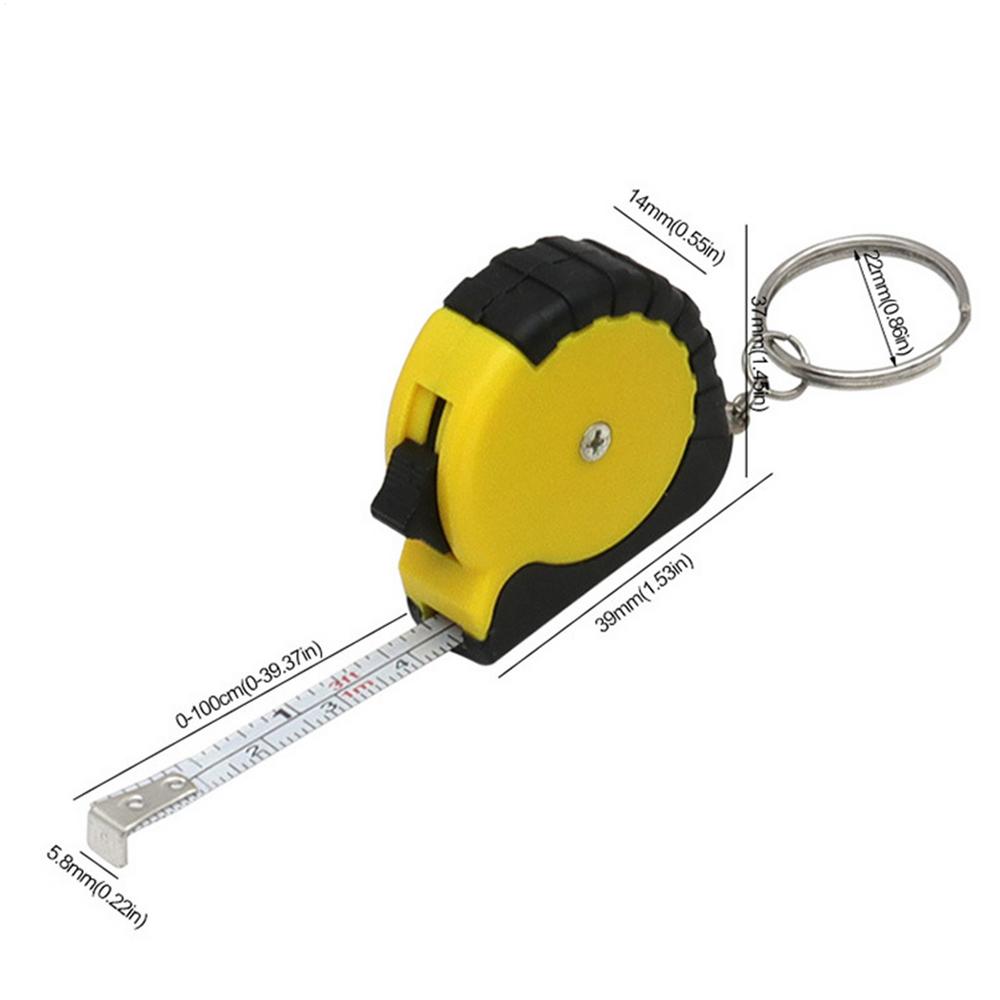 Mini Measuring Tape Steel Measuring Tape Chain Easy To Read Fractions Portable Multi-purpose Manual Measuring Tool Tape