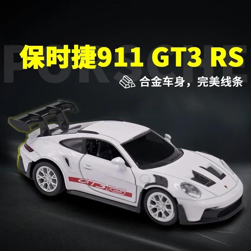 1:36 Porsche 911 GT3 RS Суперкар Сплав Машинка Литые и Игрушечные Транспортные Средства Модель Автомобиля Миниатюрная Масштабная Модель Автомобиля Игрушки Для Детей
