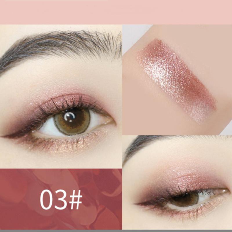 Новый бархатный стик для теней 2 в 1, ленивый макияж глаз, двойной градиент, профессиональные водостойкие мерцающие металлические тени для женщин