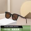 Квадратные очки, усовершенствованные солнцезащитные очки, мужские коричневые линзы, простые женские солнцезащитные очки, защита от ультрафиолета 2122