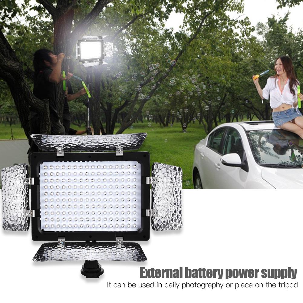 W160 Видеосъемка Ламповая панель 6000K LED для DSLR камеры DV Camcorder