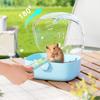Transparent Hamster Cage Breathable Travel Pet Cage Sturdy Pet Carriers Cage  Outdoor