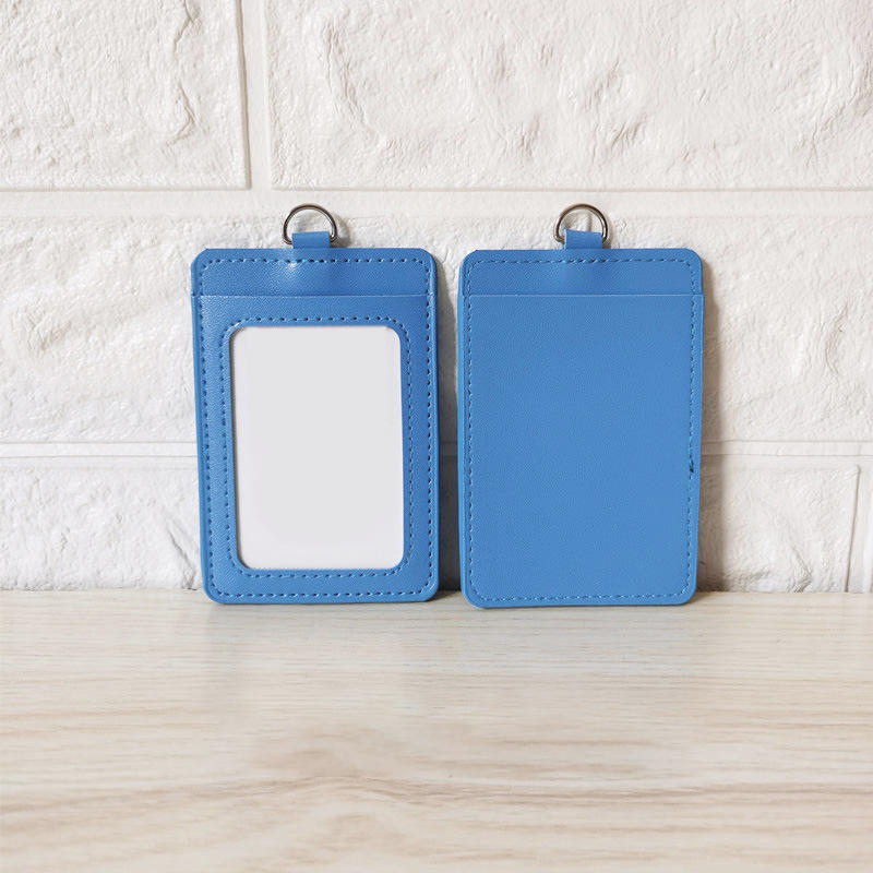 Simple Chest Card Holder Multi Slot PU ID Card Holder Practical and Durable Factory Work Card Student Card Holder