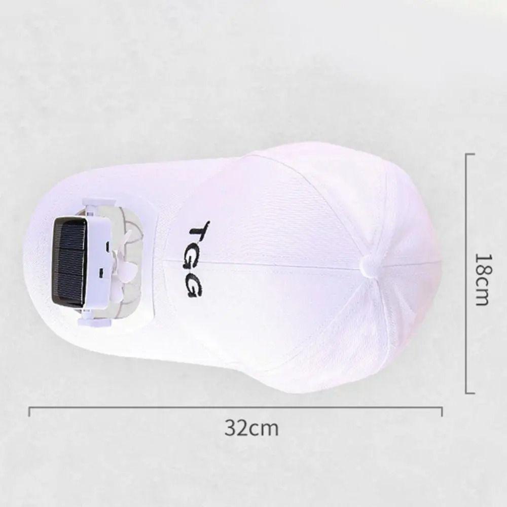 С Вентилятором Охлаждения Бейсболка Вентилятор Зарядка от Солнца Защита от Солнца Кепка Повседневная Шляпа от Солнца с Вентилятором На Открытом Воздухе