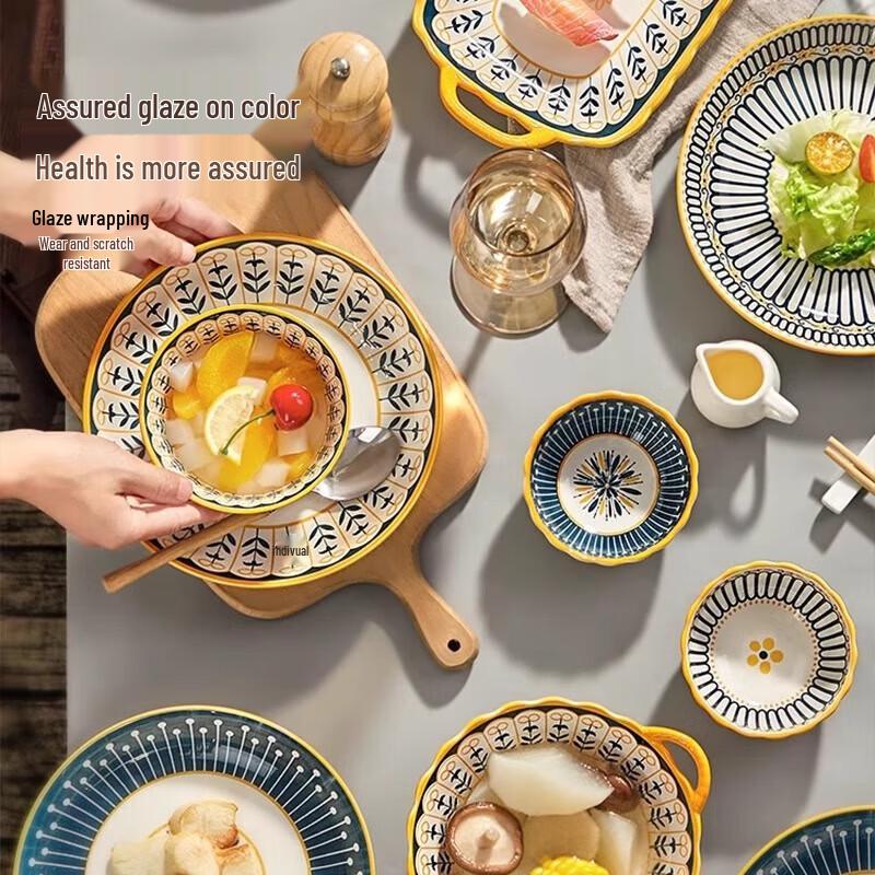 38-Piece Nordic Ceramic Dinnerware Set