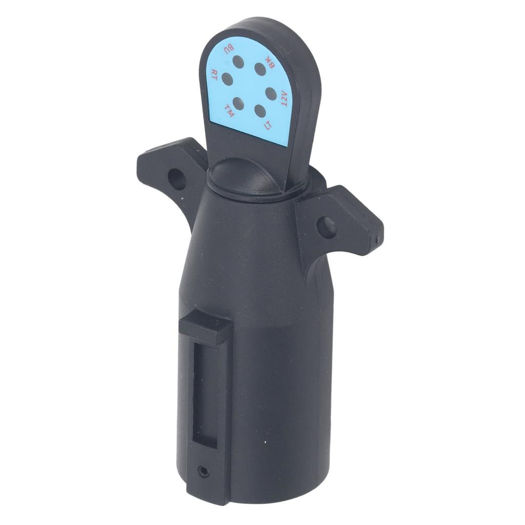 7-контактный адаптер для фонарей прицепа Адаптер проводки вилки прицепа с плоским 4-контактным светодиодным индикатором