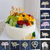 50PCS Multicolor Cake Decoration Happy Birthday Cake Ornament Stake NEW Cake Toppers Baking Shop