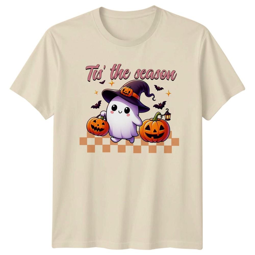 Tis The Season Unisexs TShirt Retro Ghost Halloween Gift For Her