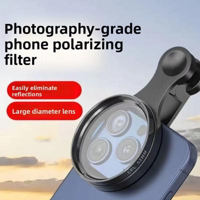 Стенд для камеры мобильного телефона - Фотофильтр с защитой от бликов - Поляризационное зеркало высокой четкости - Помогает при съемке