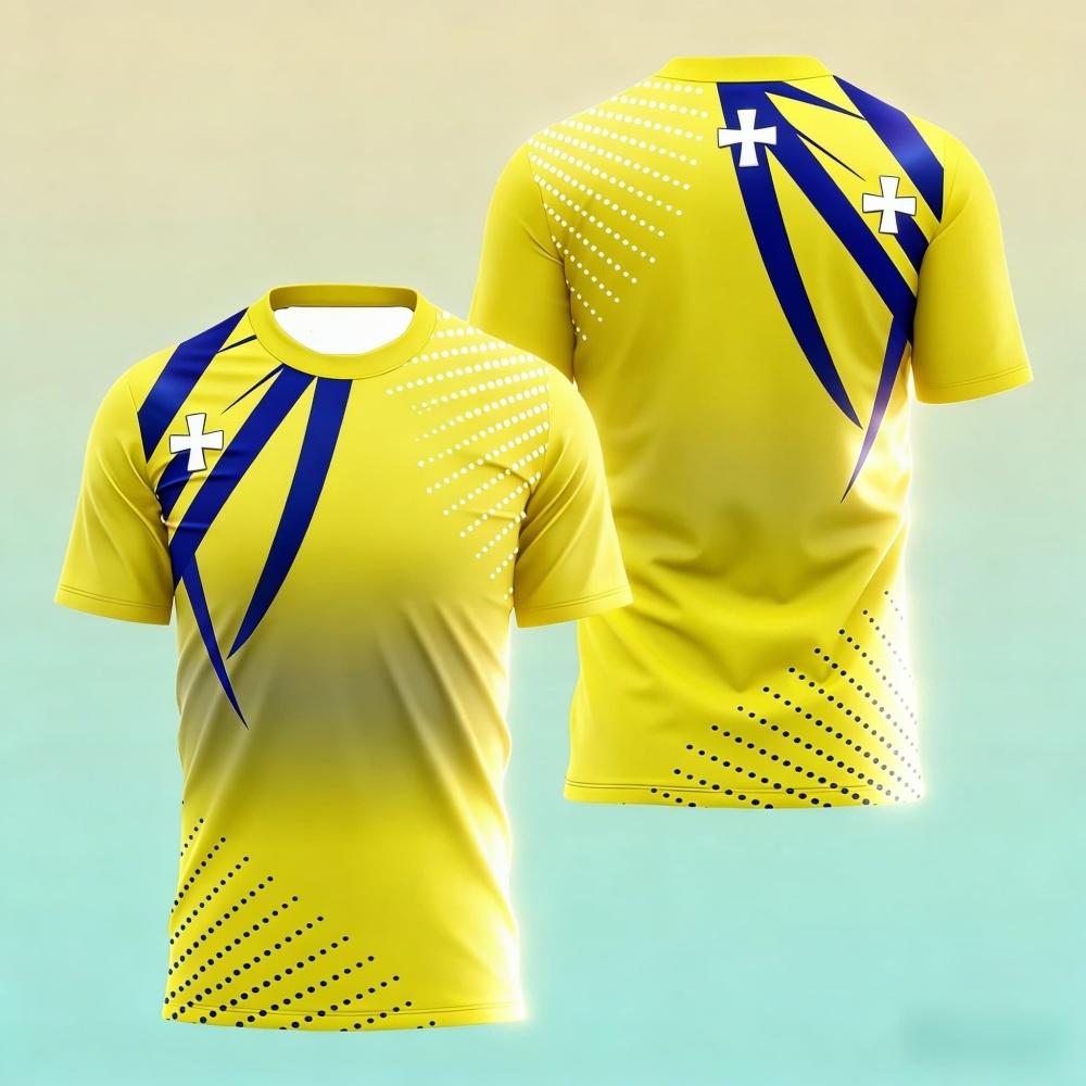 Fashionable Men's Summer Table Tennis Training Shirt T-Shirtl Outdoor Tennis Uniform O-Neck Short-Sleeved Table Casual Loose Top