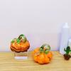 Decorative Glass Pumpkin Ornament Hand Blown Glass Desktop Pumpkin Sculpture  Interior