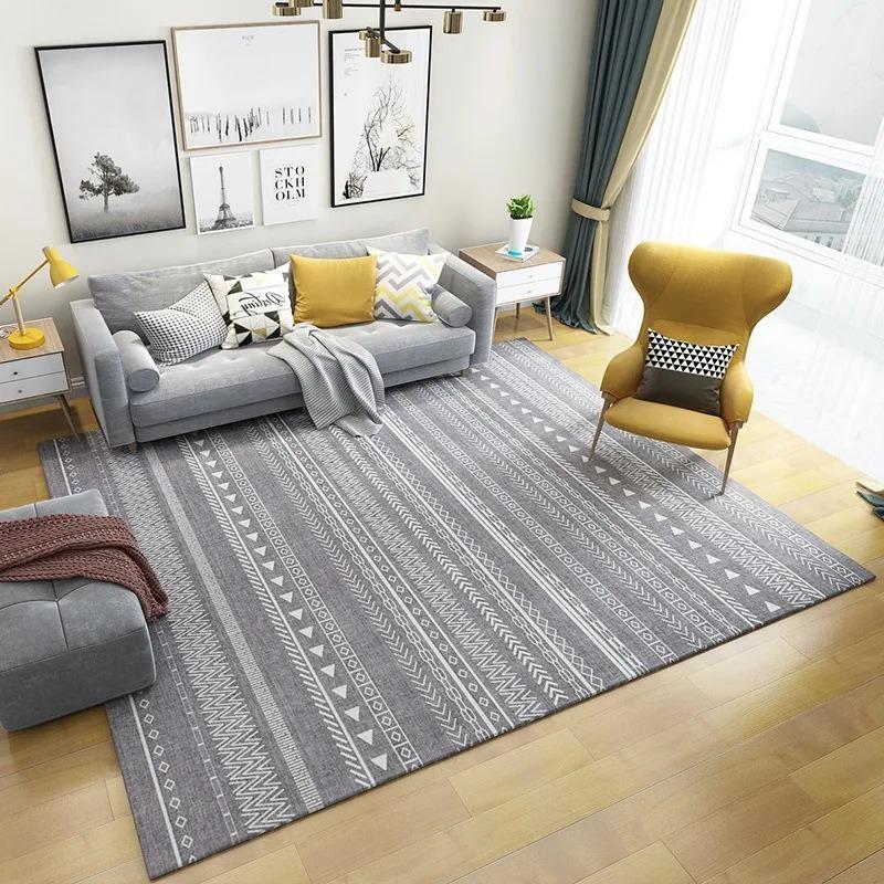 Марокканский клетчатый ковер для гостиной, моющийся, для дома, прихожей, спальни, коврик, нескользящий, для дивана, журнальных столиков, пола, больших декоративных ковров