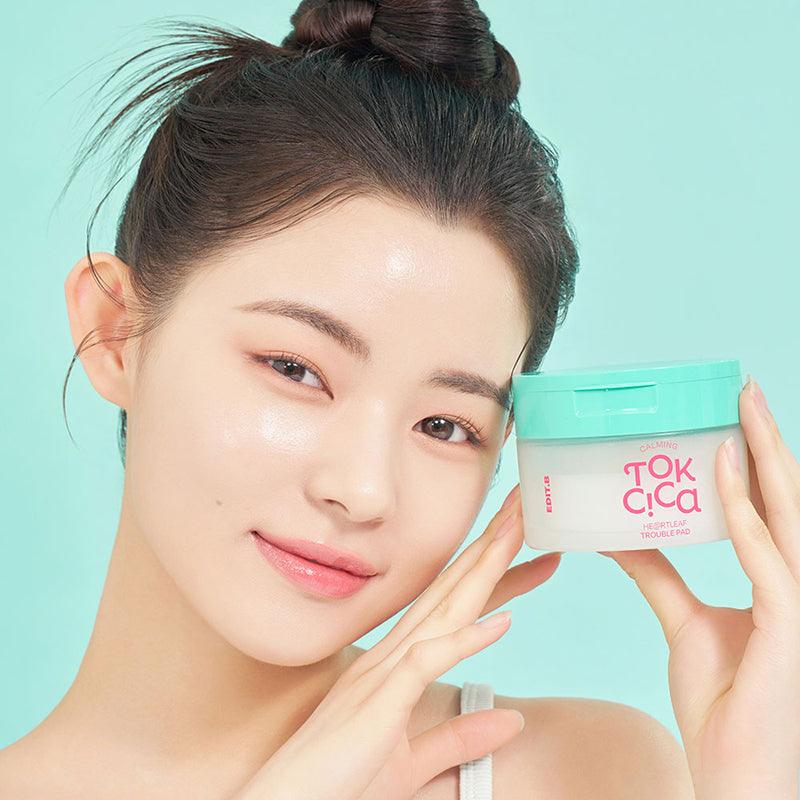 EDIT.B Успокаивающий антицеллюлитный пластырь Tok Cica Heartleaf Trouble Pad 160 мл 70 шт.