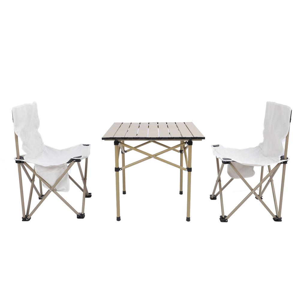 Набор стульев для кемпинга, переносной складной квадратный стол из алюминиевого сплава с высокой нагрузкой