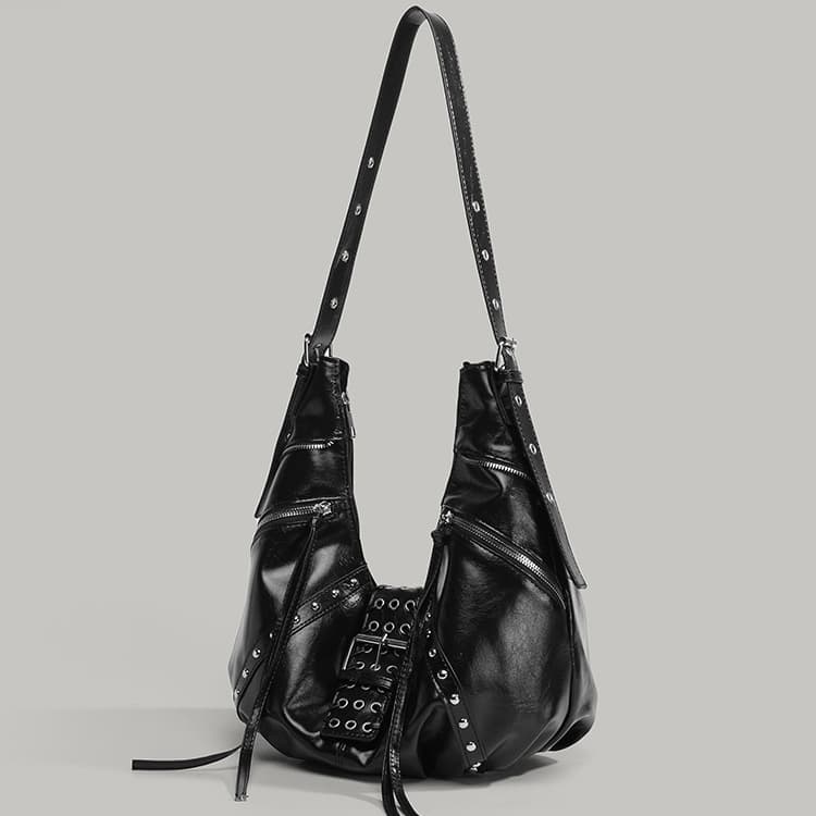 Женская винтажная сумка-круассан, сумка-локомотив