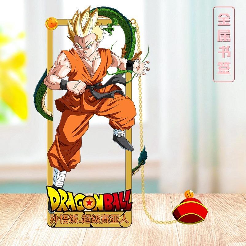 Аниме Dragon Ball Фигурки Действия Металлическая Закладка Укун Скрепка для Книг Учебный Документ Аниме Гуцзы Студент Украшение Подарок на День Рождения Детей