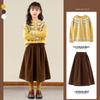 Комплект из вязаного свитера и юбки Fair Isle для девочек Moonkids