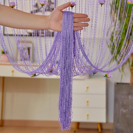 Дверная шторка из нитей, панель для шторной стены, бахрома с кистями, разделитель комнаты, жалюзи с кистями, ширма с розами