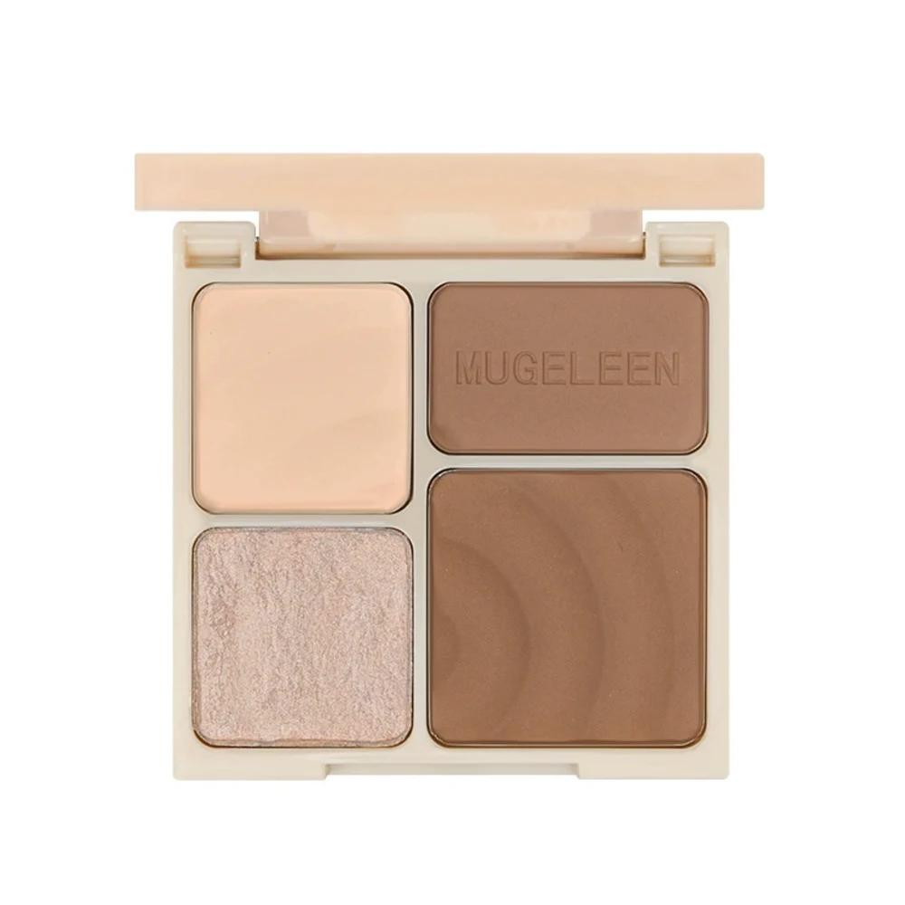 Douyin Cool Warm Contour Shadow + Shading Palette 2 pcs Warm Brown