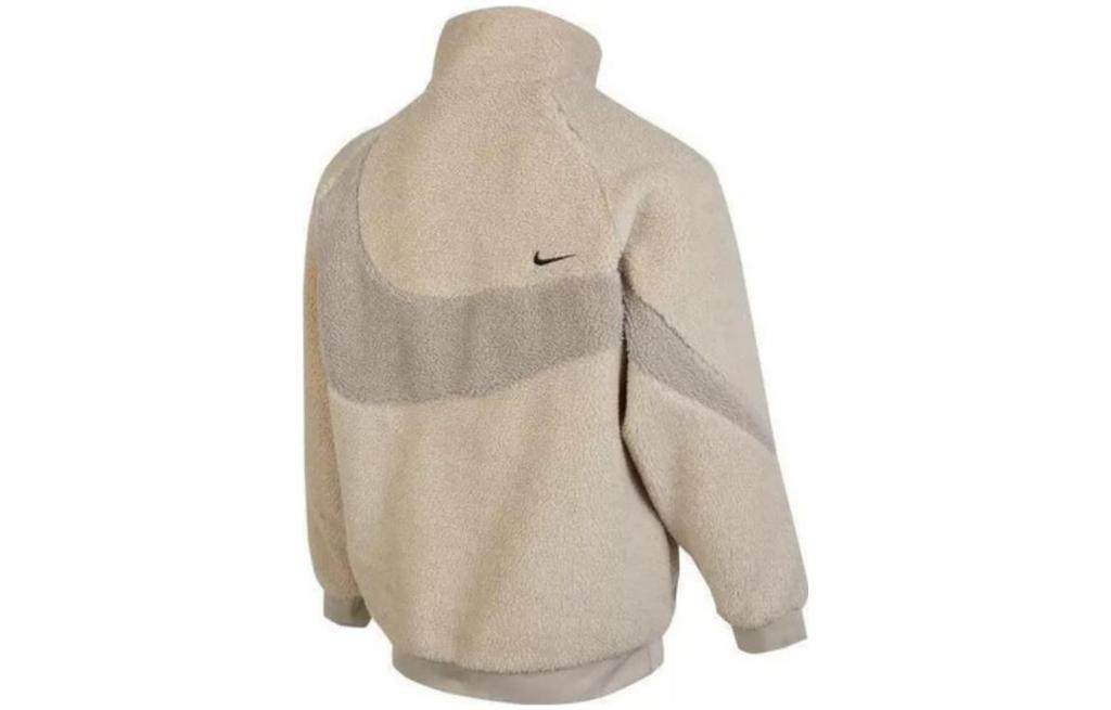 Nike Теплая двусторонняя куртка с подкладкой из шерпы, однотонная, с воротником-стойкой FB1910-236