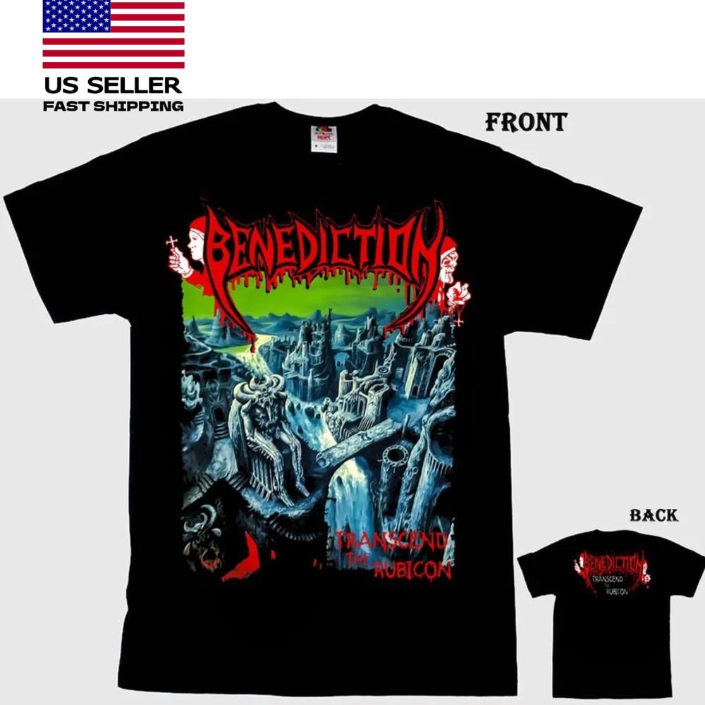 Benediction Перейти Рубикон Британская Death Metal Группа IL524 Унисекс Футболка