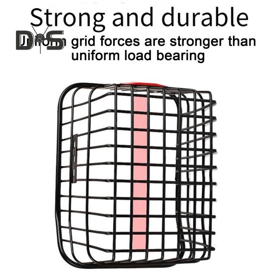 Задняя корзина для хранения велосипеда, сверхмощная большая вместительная универсальная корзина для горного велосипеда, металлическая проволочная корзина, аксессуары для велосипеда