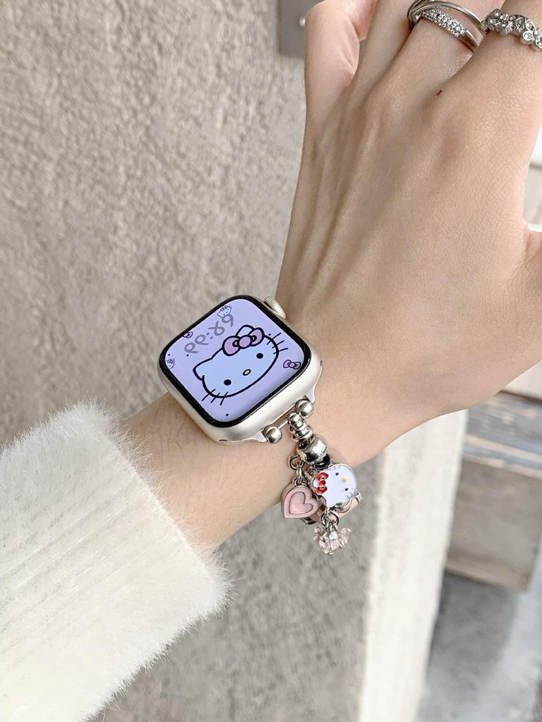 Кошачий пэчворк кожаный ремешок для Apple S11, iWatch 109876SE, Huawei GT6, Xiaomi 9PRO