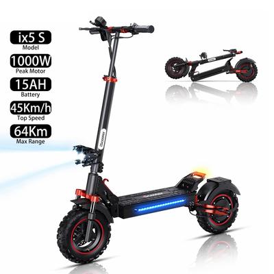 Электросамокат Взрослый iScooter ix5S 11" Мотор 1000W Электросамокат Складной Максимальная скорость 45 км/ч 48V 15AH Запас хода 45 км Нагрузка 150 кг