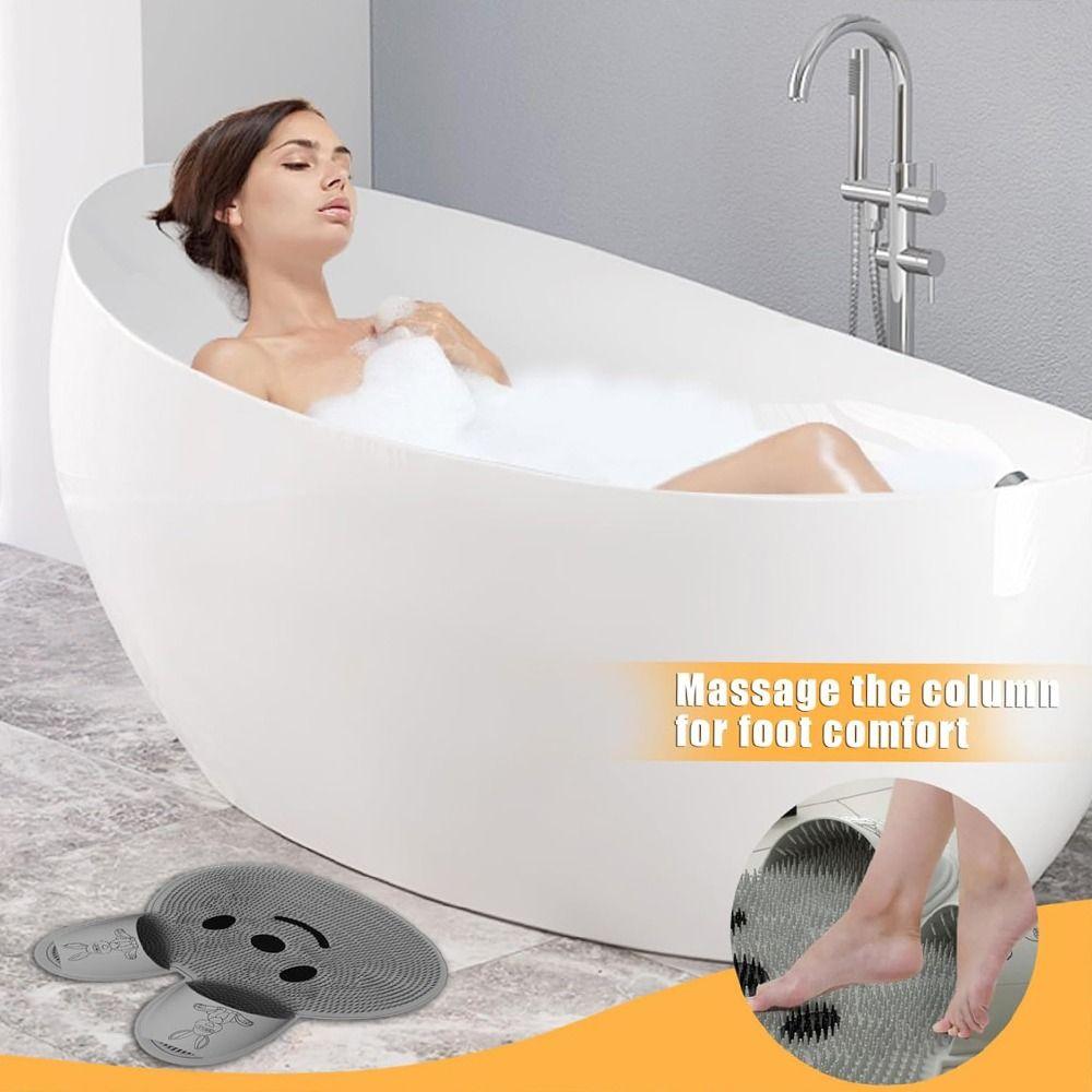 Милый массажный коврик для душа, креативный нескользящий коврик для ванной, коврик для мытья ног, инструмент для купания