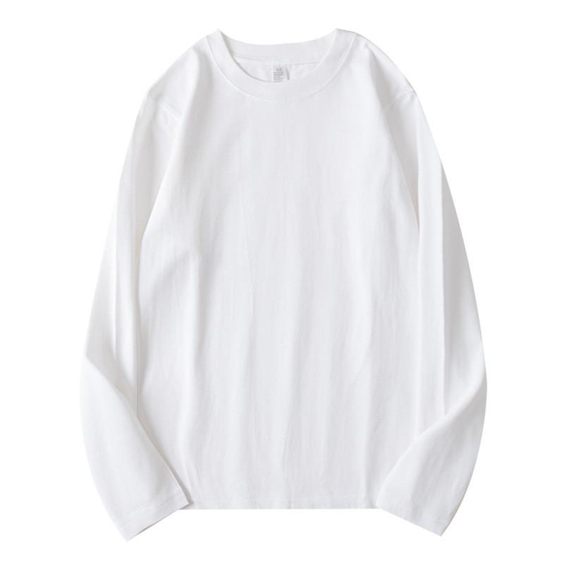 Cotton Long Sleeve T Shirt For Women Men Casual Basic With Round Neck For Spring
