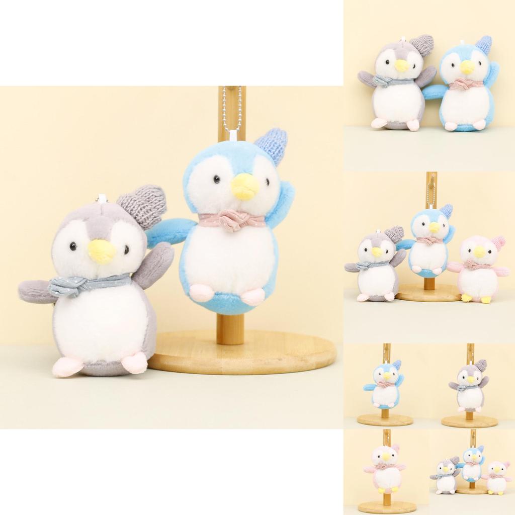 12cm Plush Penguin Keychain Lovely Pp Cotton Filled Penguin Doll Bag Accessory