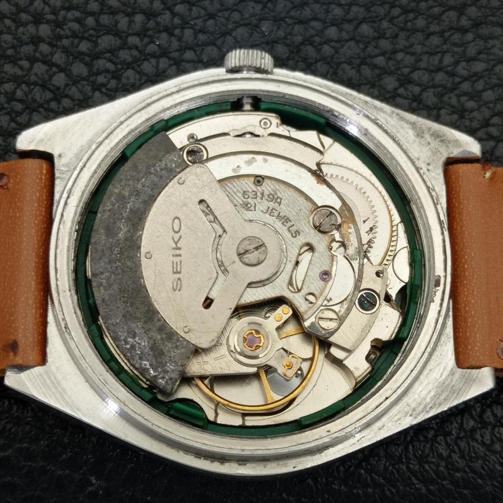 АВТОМАТИЧЕСКИЕ ВИНТАЖНЫЕ ЧАСЫ SEIKO 5 ЯПОНИЯ 6319A МУЖСКИЕ С ЦИФЕРБЛАТОМ ОРАНЖЕВОГО ЦВЕТА a702735-1