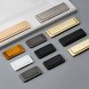 Простая плоская скрытая пряжка для ящика, ручка для шкафа, невидимая вставка, фурнитура для мебели, ручка для шкафов из алюминиевого сплава