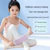 Four-Row 32-Wheel Bendable Massage Stick: Wolf Tooth Design for Children's Leg Muscle Relaxation and Yoga Training