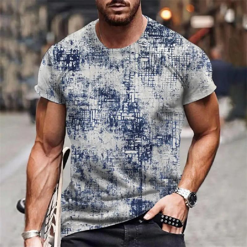 Винтажная мужская футболка Повседневная уличная мужская одежда Летние свободные футболки с короткими рукавами Топы Размер XXS-6XL