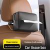 Multifunctional Car Tissue Box: Seat Back Hanging & Sun Visor High-End Holder