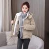 Short Down Cotton Jacket Women's 2025 Winter Explosive Jacket Padded Jacket with Fleece Thickened Loose Pie To Overcome Women's Clothing