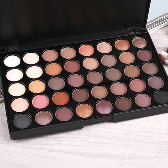 Длительные тени для век 40 цветов Палитра теней для макияжа Набор косметических инструментов