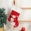 Personalized Embroidery Christmas Stocking Hanging Xmas Gift Bags Modern Santa Socks New Year