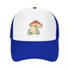 Cottagecore Frog With Mushroom Baseball Cap Trucker Hat Gentleman Hat Snap Back Hat Mens Cap Women'S