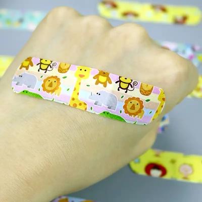 120 шт./лот мультяшный рисунок животного пластырь гемостаз пластыри первый набор для оказания первой помощи раны пластыри для детей